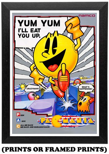 Pac man arcade video - 80's, game
