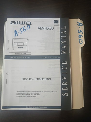 Aiwa hx30 service manual - aiwa,