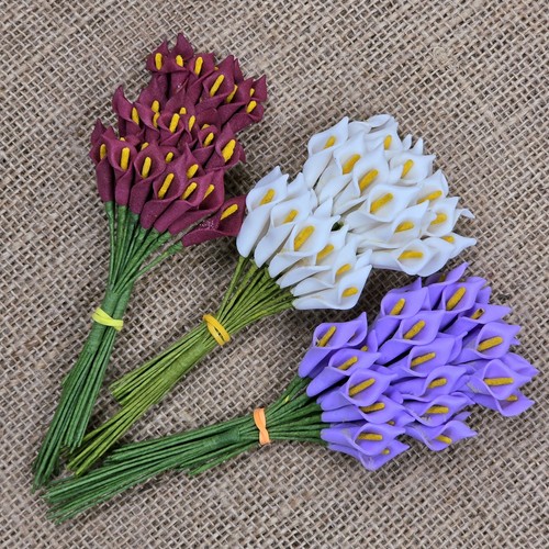Mini foam calla lilies - 36,