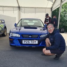 Private Number Plate P25 TOY For Subazu Impreza P25 Prodrive WRX WRC 22b P1 Toy