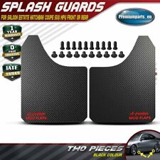 2x Black Universal Splash Guards MudFlaps for BMW All 1 5 Series E81 E88 E39 E60