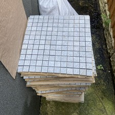 Non Slip Floor Tiles Mosaic Grey 295X295X8MM Tiles