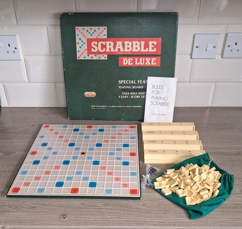 Vintage scrabble deluxe - vintage, board