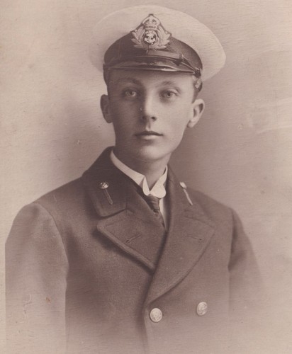 Ww1 royal navy rppc photo - royal,
