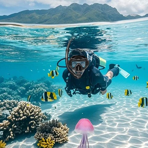 Dry snorkel and mask set - mask,