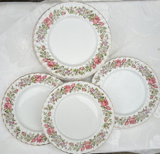 Job Lot Of 11 Old Foley James Kent Harmony Rose Plates 8 3/4” 223mm