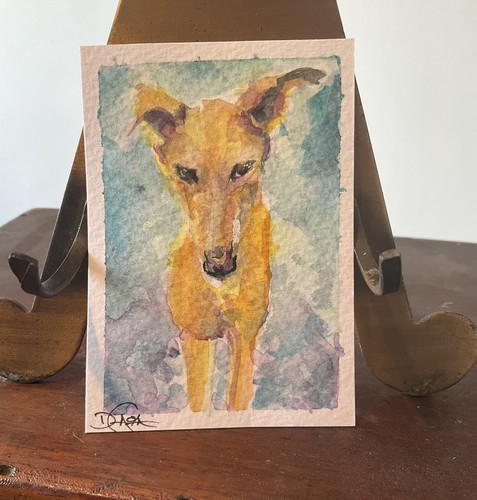Watercolor aceo painting - watercolor,