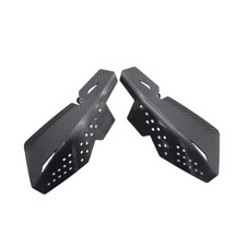 1 Pair Motorcycle Handlebar Handguard Shield Protector Cover Carbon Fiber Look