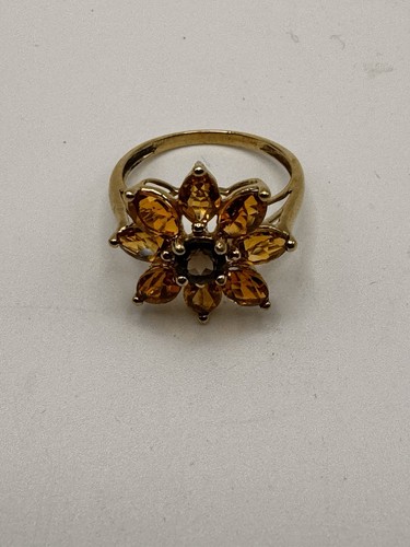 Vintage qvc 9ct - gold, citrine