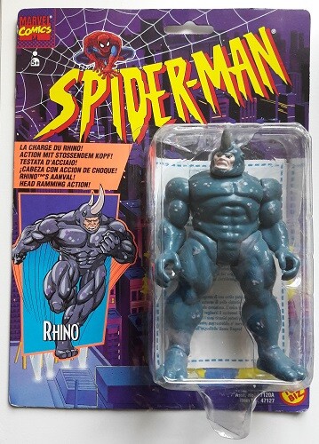 Spiderman rhino toy biz - spiderman:, rhino,