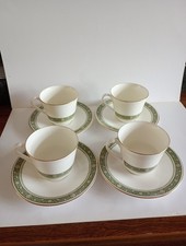 Royal Doulton 'Rondelay' Set of 4 Tea Cups and Saucers. VGC.