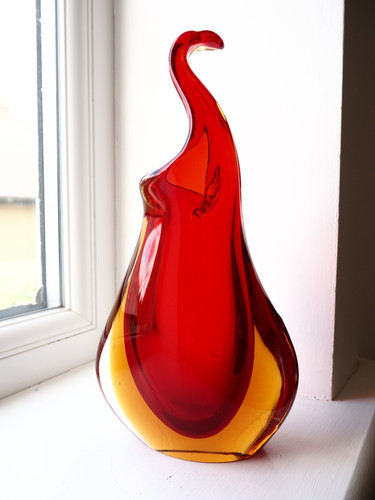Vintage murano sommerso vase - murano,