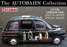 TAXI CAB LTI TX1 1:36 SCALE DIECAST CORGI MODEL CAR 2012 LONDON OLYMPICS EDITION