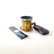 Darlot Universal brass lens large format with shutter and waterstops