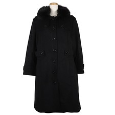 BURBERRY Stainless collar coat B2B45-443-09 black cashmere Women