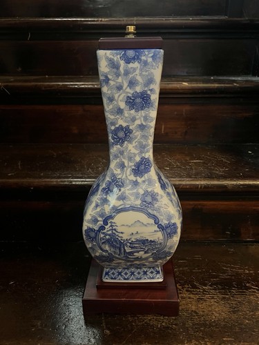 Blue white ceramic - &, table