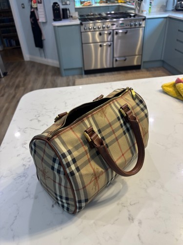 Burberry barrel boston handbag - burberry,