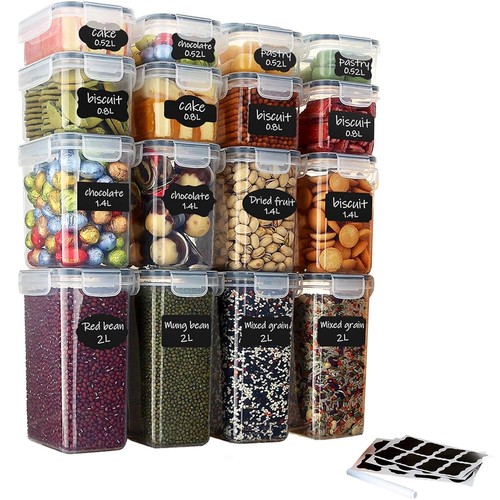 16x airtight food - food, storage