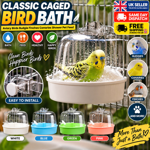 Classic caged bird bath - classic, aviary