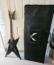 Dean Dime Razorback Heavy Metal Electric Guitar In Gloss Black plus Case