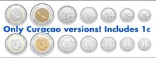 CURACAO ONLY SET INCL PENNY! 7pc Coin set 1 5 10 25 50c 1 5 gulden 2025 UNC