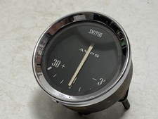 Vintage 52mm Smiths Car Dashboard Ammeter Amps meter Classic Chrome AM 2300/01