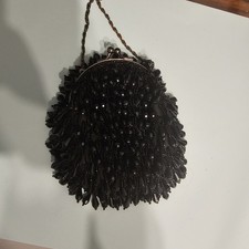 Phase Eight black beaded mini