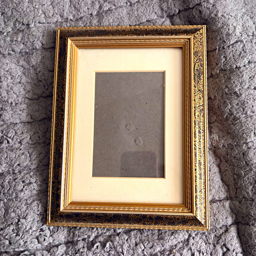 Gold finish ornate - gold, wood