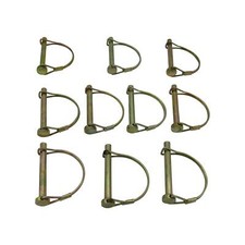 Shaft Locking Retaining Pins D Clip 6MM X10 (Linch Lynch Trailer Horsebox)