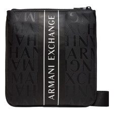 Armani Exchange Men’s Black CC831 Flat Crossbody Bag – Everyday Bag