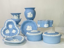 Vintage Mix Lot Of 8 Blue