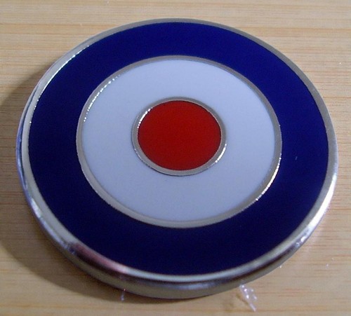 Mod target badge blue white - target,