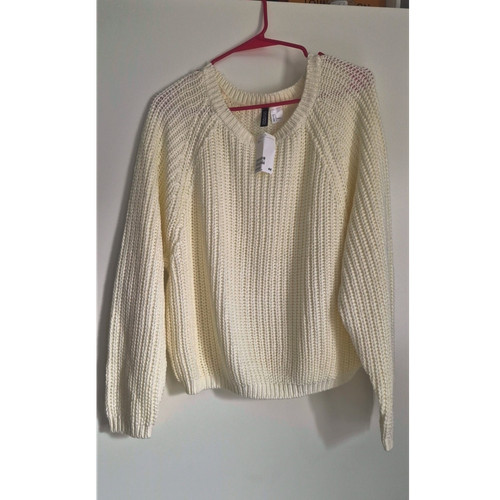 Ivory chunky knit crew - ivory,