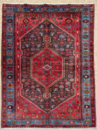 5x7 vintage hand knotted - knotted, wool