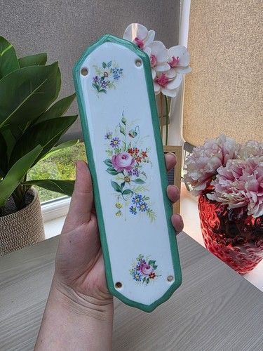 Antique vintage floral ceramic - vintage,