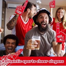 2pcs Gladiators Foam Finger Giant Foam Hands Pointing Finger for Sports Fans red