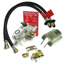 LPG PROPANE 2 BOTTLE AUTO CHANGEOVER KIT GAS REGULATOR WITH TWO QUICK FIT HOSES