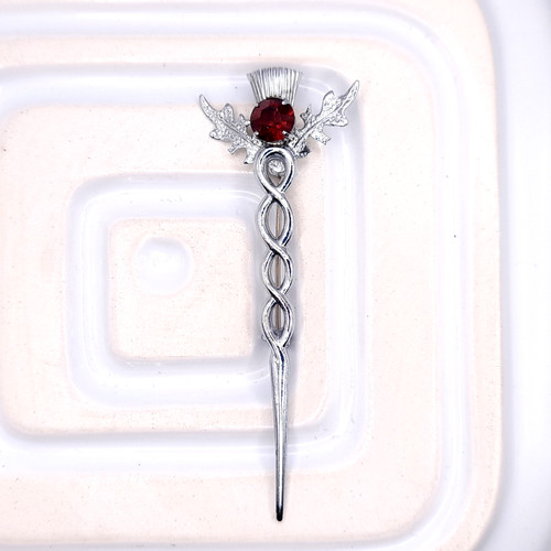 Vintage mizpah thistle brooch - mizpah,