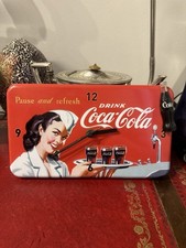 Vintage Coca-Cola Bundle – Retro Wall Clock & Metal Ice Bucket – Collectibles