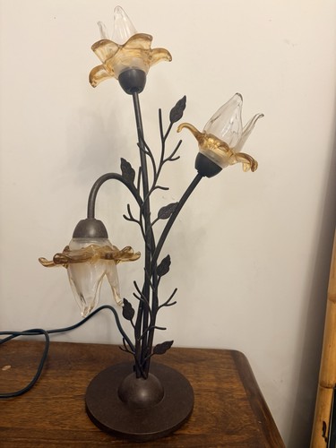 Vintage lotus tulip - lotus, 3-light
