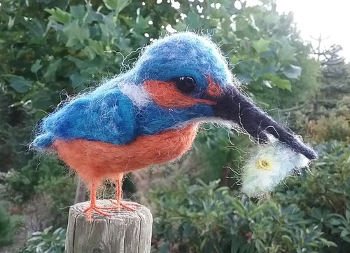 Kingfisher needle felt - , kit
