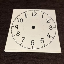 Plastic Clock Faces x 10