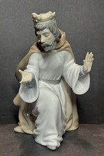 LLadro Nao King Melchior #413 Nativity Christmas Figurine King With Original Box