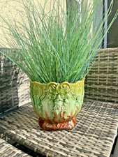 ANTIQUE ENGLISH MAJOLICA MASK