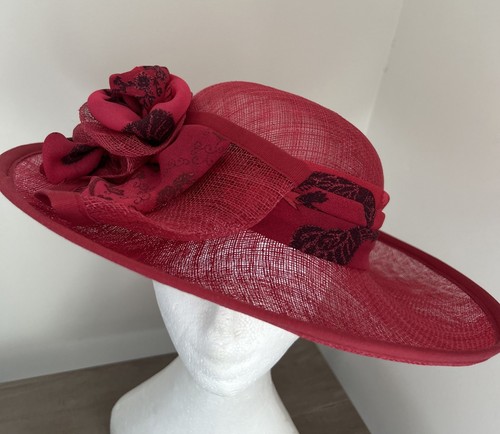 Deep pink hat wedding - pink,
