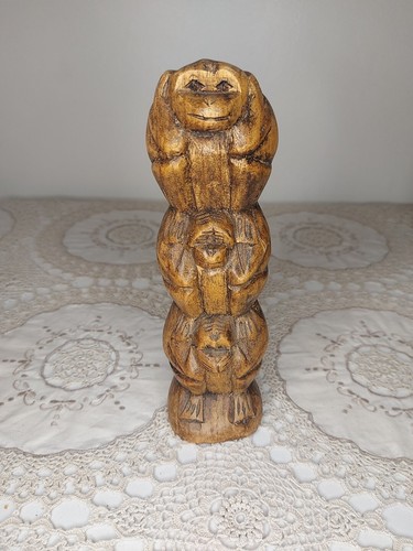 Hand carved wooden three wise - carved,