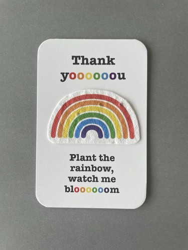 Plantable seed paper rainbow - plantable,