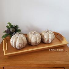 Set of 3 Pumpkin Ornaments