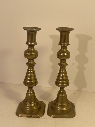 Pair antique victorian brass - antique,