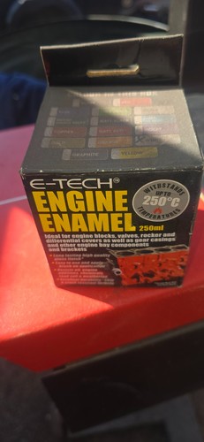 Classic car engine - car, enamel
